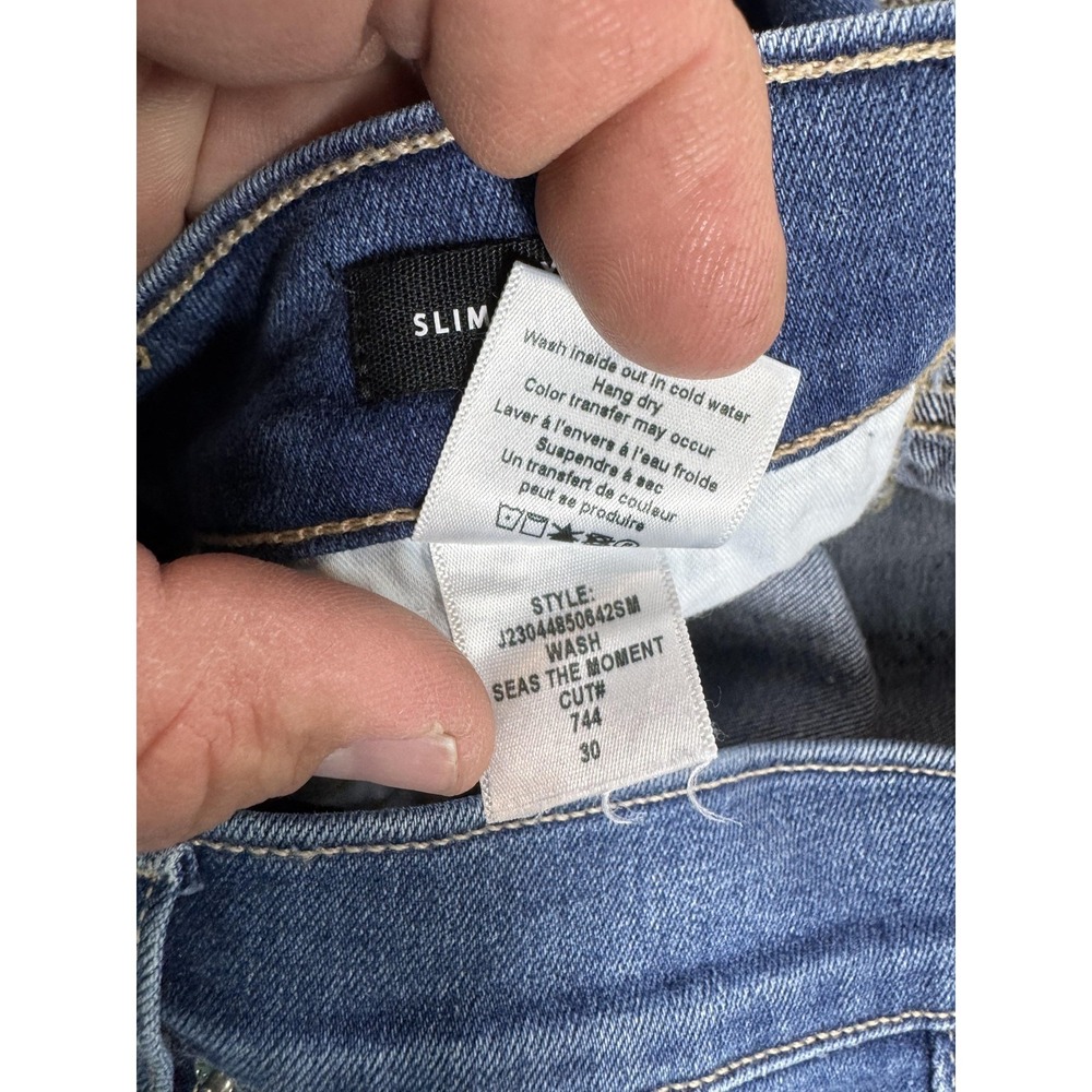Veronica Beard Jeans Womens 30 Blue Ryleigh Slim Straight High Rise Made USA - Picture 10 of 11